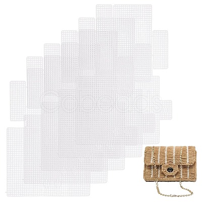 Plastic Mesh Canvas Sheets DIY-WH0387-14-1