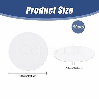 50Pcs Acrylic Sheets AJEW-GL0003-42-1