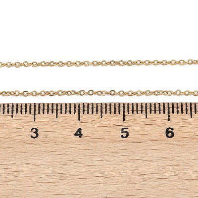 304 Stainless Steel Cable Chain Necklaces NJEW-M151-24G-1