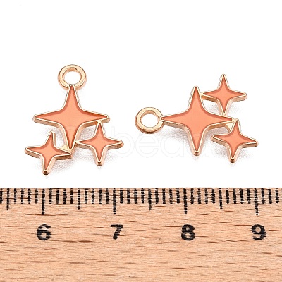 Alloy Enamel Pendants X1-ENAM-T020-38B-RS-1