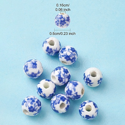 Handmade Porcelain Beads PORC-YW0001-06A-1