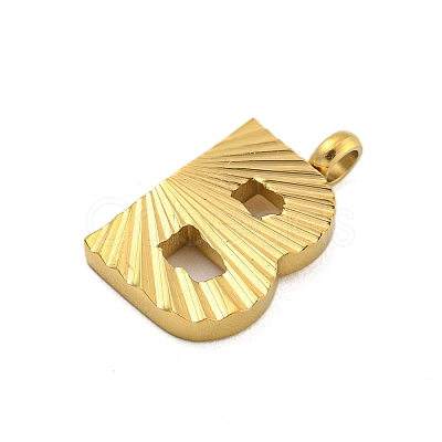 Ion Plating(IP) 304 Stainless Steel Charms STAS-G345-01G-B-1