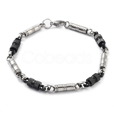 201 Stainless Steel Link Chain Bracelets BJEW-Z023-02A-1