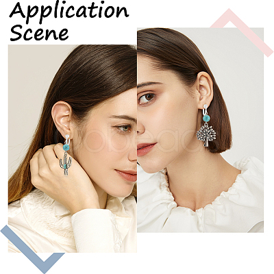 30Pcs Resin Clip-on Earring Findings FIND-SC0008-79-1