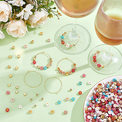 DIY Wine Glass Charms Kits DIY-PH0031-44-1