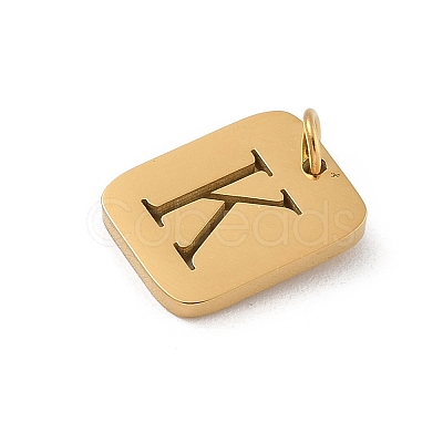 304 Stainless Steel Charms LS-STAS-R001-01G-K-1