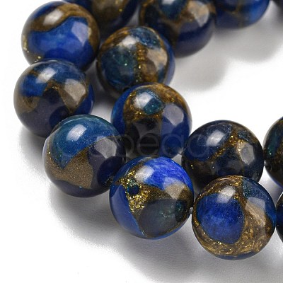 Synthetic Gold Clinquant Stone Beads Strands G-P549-A01-02A-1