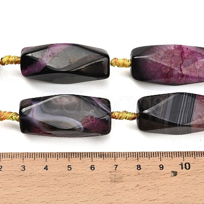 Natural Agate Beads Strands G-A321-B01-01A-1