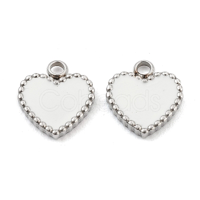 Fashion 304 Stainless Steel Enamel Pendants STAS-Z009-08P-1