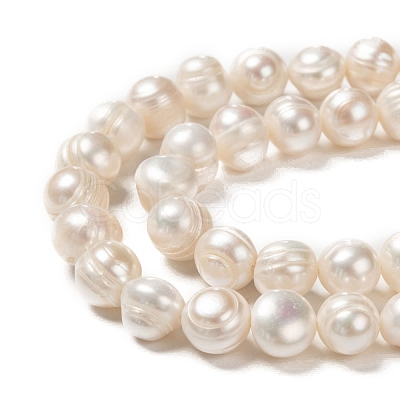 Natural Cultured Freshwater Pearl Beads Strands X-PEAR-L001-G-14-1