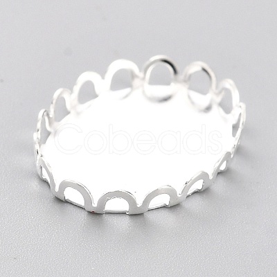 304 Stainless Steel Cabochon Settings STAS-Y001-10S-1