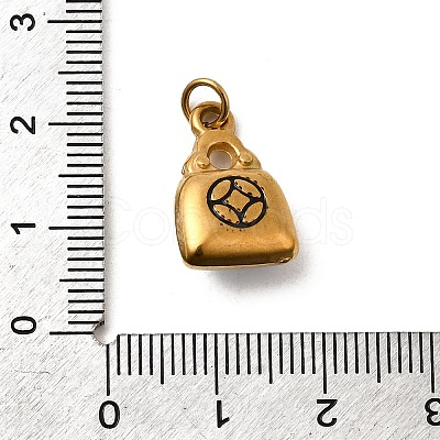 304 Stainless Steel Enamel Pendants STAS-B097-09G-01-1
