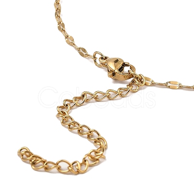 10Pcs PVD Vacuum Plating 304 Stainless Steel Dapped Chain Necklaces Set NJEW-K254-02G-1