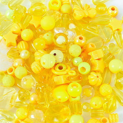 100G Transparent/Opaque Acrylic Beads MACR-TA0001-50E-1