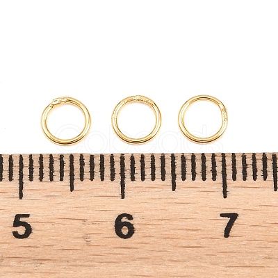 Brass Closed Jump Rings KK-D257-01G-05-1