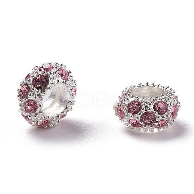 Alloy Rhinestone European Beads CPDL-H999-22-1-1