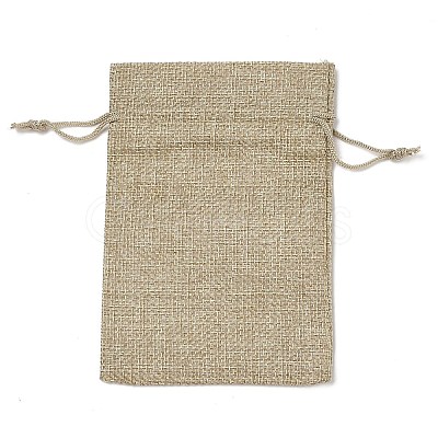 Christmas Printed Burlap Packing Pouches Drawstring Bags ABAG-Q053-02A-10-1