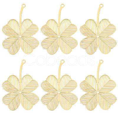 10Pcs Brass Big Pendants KKC-BBC0001-01-1