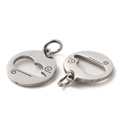 Non-Tarnish 304 Stainless Steel Charms STAS-D050-07P-06-1