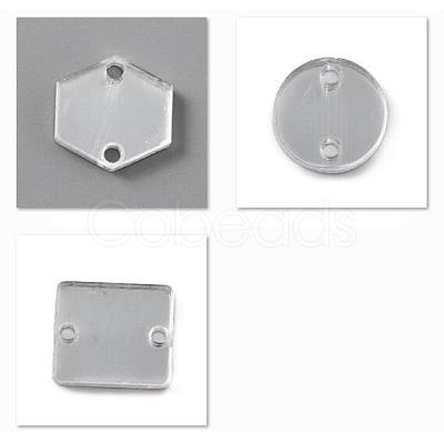 48Pcs 3 Styles Acrylic Connector Charms OACR-CA0001-17-1