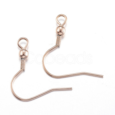 Ion Plating(IP) 304 Stainless Steel Earring Hooks STAS-G170-06RG-1