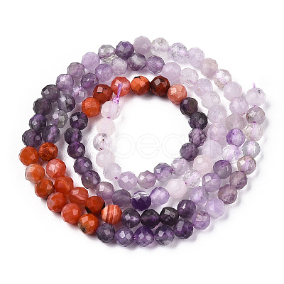 Natural & Synthetic Mixed Gemstone Beads Strands G-D080-A01-01-16-1