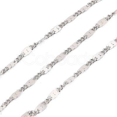Tarnish Resistant 304 Stainless Steel Link Chains CHS-K016-04P-1
