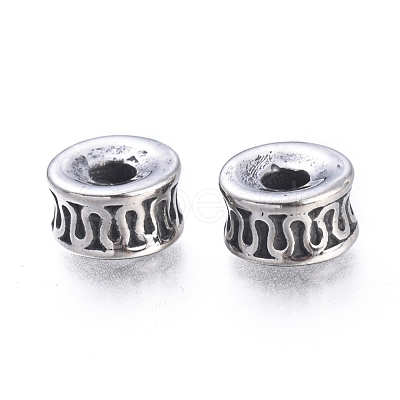 304 Stainless Steel Beads STAS-F243-02AS-1