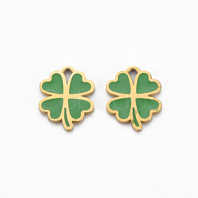 Ion Plating(IP) 316 Surgical Stainless Steel Enamel Charms STAS-N097-080LG-NR-1
