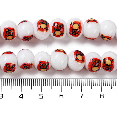Printing Glass Beads for Necklaces Bracelets Making GLAA-B020-02A-05-1