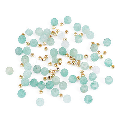 50Pcs Natural Green Aventurine Beads G-TAD0001-15B-1