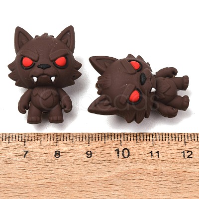Halloween Silicone Focal Beads SL-CBADC51-09-1