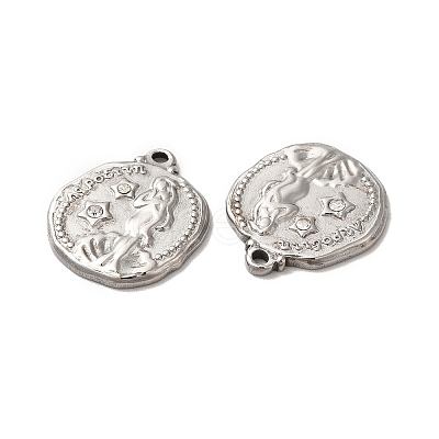 304 Stainless Steel Pendants STAS-A080-19P-1