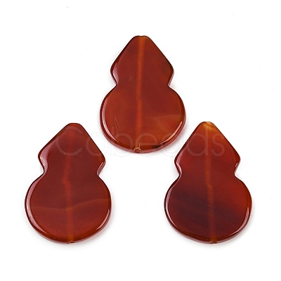 Natural Red Agate Beads G-S393-09-1