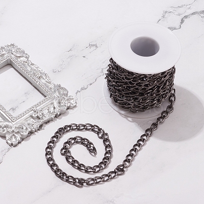 Aluminium Twisted Curb Chains CHA-YW0001-02-1