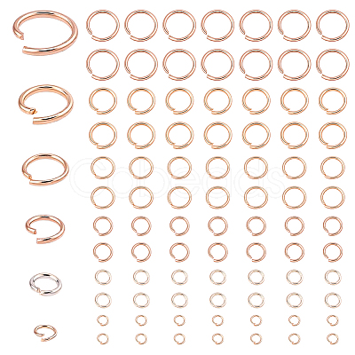600Pcs 304 Stainless Steel Open Jump Rings STAS-ME0003-50-1