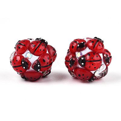 Round Resin Beads RESI-T059-02A-1