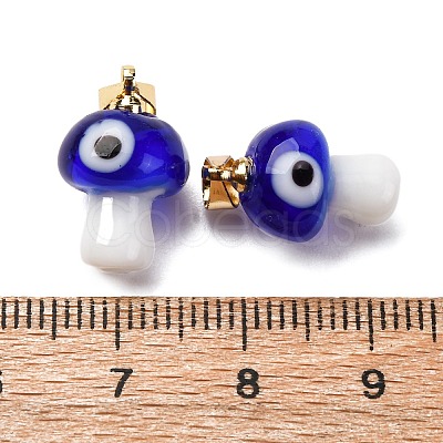 Handmade Lampwork Pendants LAMP-S069-06G-04-1
