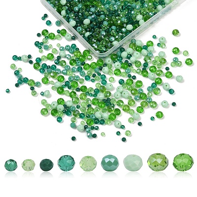 1050Pcs 9 Colors Electroplate Glass Beads Sets EGLA-YW0001-69B-1