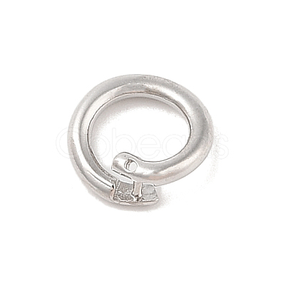 Brass Locking Jump Rings KK-S369-01P-03-1