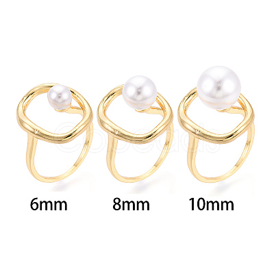 Oval Brass Cup Peg Ring Settings X-KK-N274-38G-1