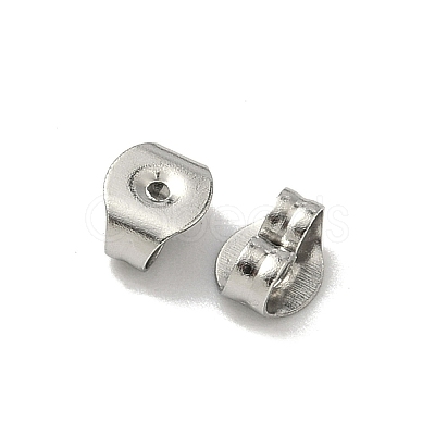 Tarnish Resistant 201 Stainless Steel Ear Nuts X-STAS-S028-11-1