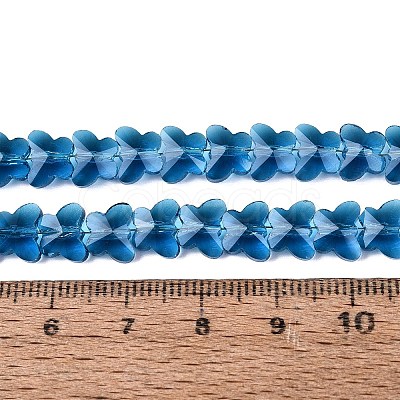 Transparent Glass Beads Strands GLAA-Q118-01A-B01-1