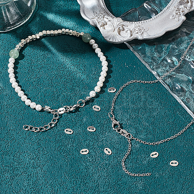 20Pcs 925 Sterling Silver Chain Tabs STER-BC0002-87P-1