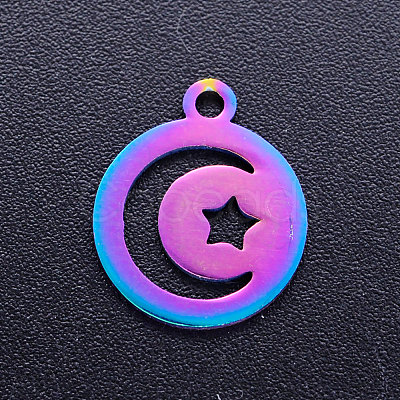 Ion Plating(IP) 201 Stainless Steel Charms STAS-Q201-JN202-1