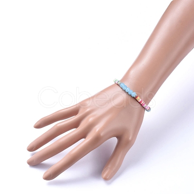 Kids Stretch Bracelets BJEW-JB05194-02-1