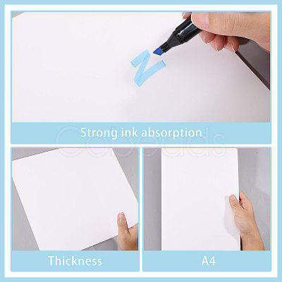 10 Sheets A4 Art Drawing Sketch Book DRAW-WH0007-003B-1