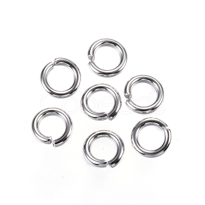 Tarnish Resistant 304 Stainless Steel Open Jump Rings A-STAS-D448-098P-5mm-1