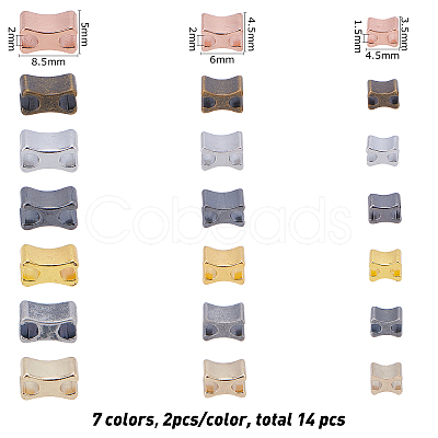 BENECREAT 7 Colors 3 Size Clothing Accessories PALLOY-BC0001-06-1