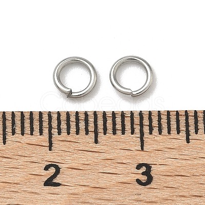 Non-Tarnish 304 Stainless Steel Open Jump Rings X-STAS-E067-05-5mm-1